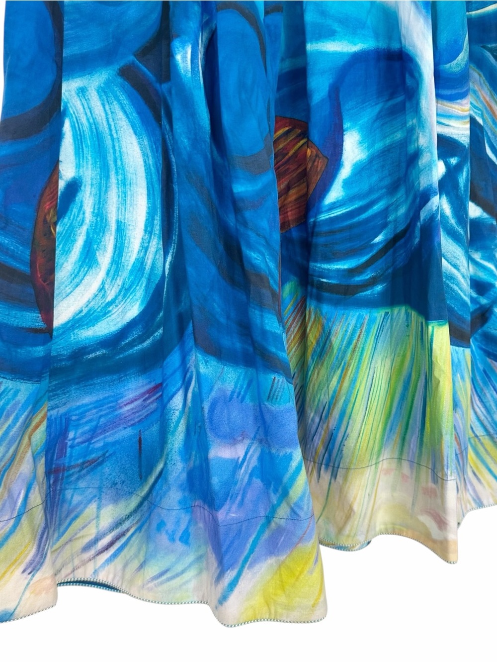 NWT Ulla Johnson Francesca Tuck Landscape Limited Edition Midi Dress Size 4 - Picture 5 of 14